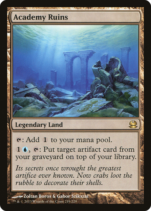 Academy Ruins (MMA-219) [Modern Masters] Foil MTG Single Wizards of the Coast