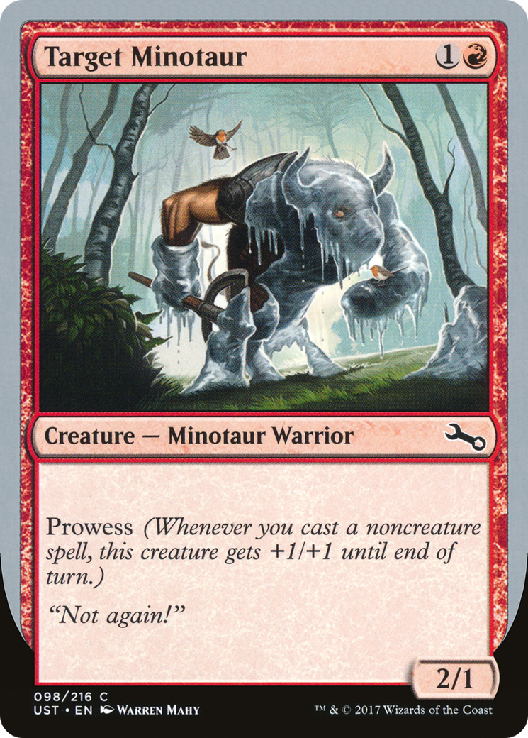 Target Minotaur (UST-98A) [Unstable] MTG Single Wizards of the Coast