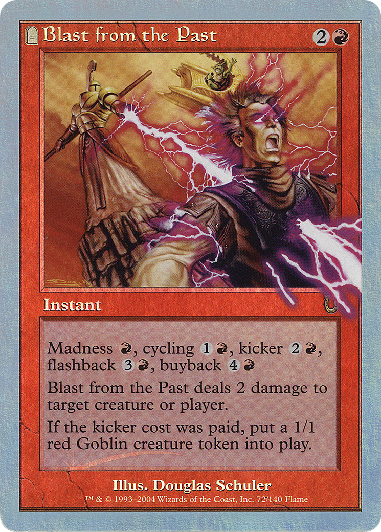 Blast from the Past (UNH-72★) [Unhinged] Foil MTG Single Wizards of the Coast