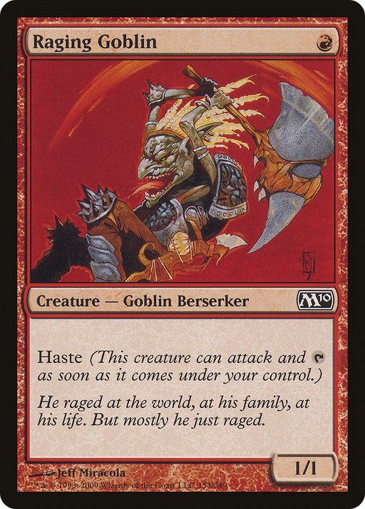 Raging Goblin (M10-153) [Magic 2010] Foil MTG Single Wizards of the Coast