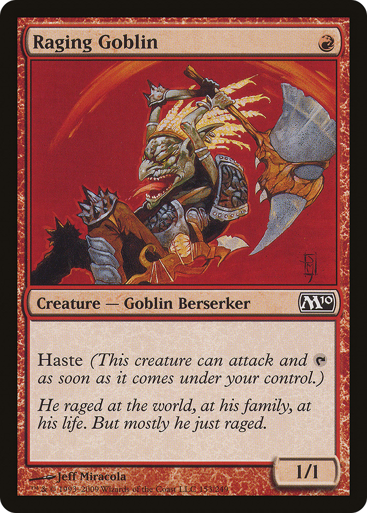 Raging Goblin (M10-153) [Magic 2010] MTG Single Wizards of the Coast