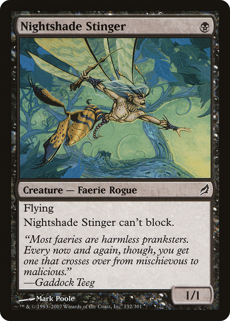 Nightshade Stinger (LRW-132) [Lorwyn] MTG Single Wizards of the Coast
