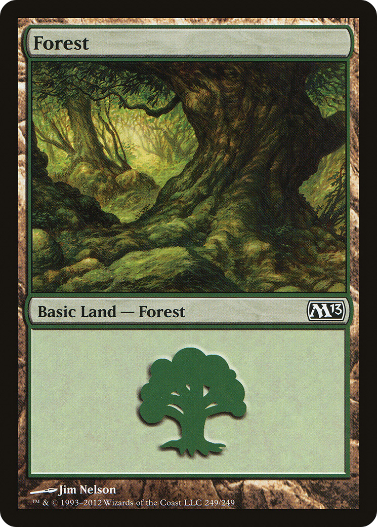Forest (M13-249) [Magic 2013] Foil MTG Single Wizards of the Coast