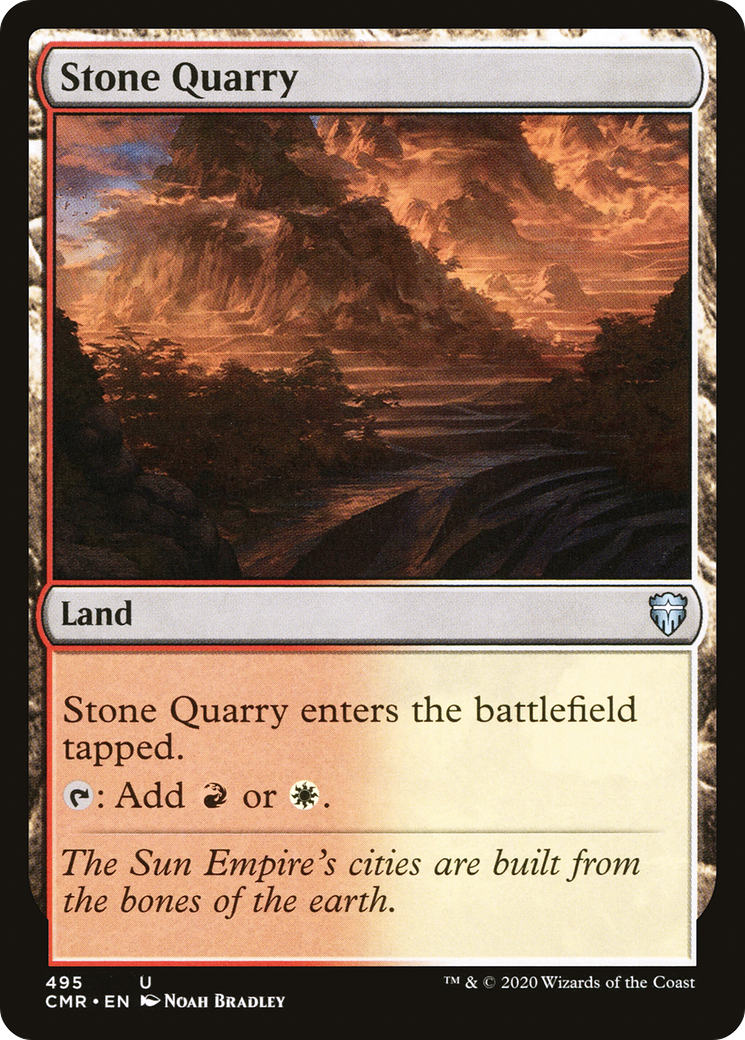 Stone Quarry (CMR-495) [Commander Legends] MTG Single Wizards of the Coast
