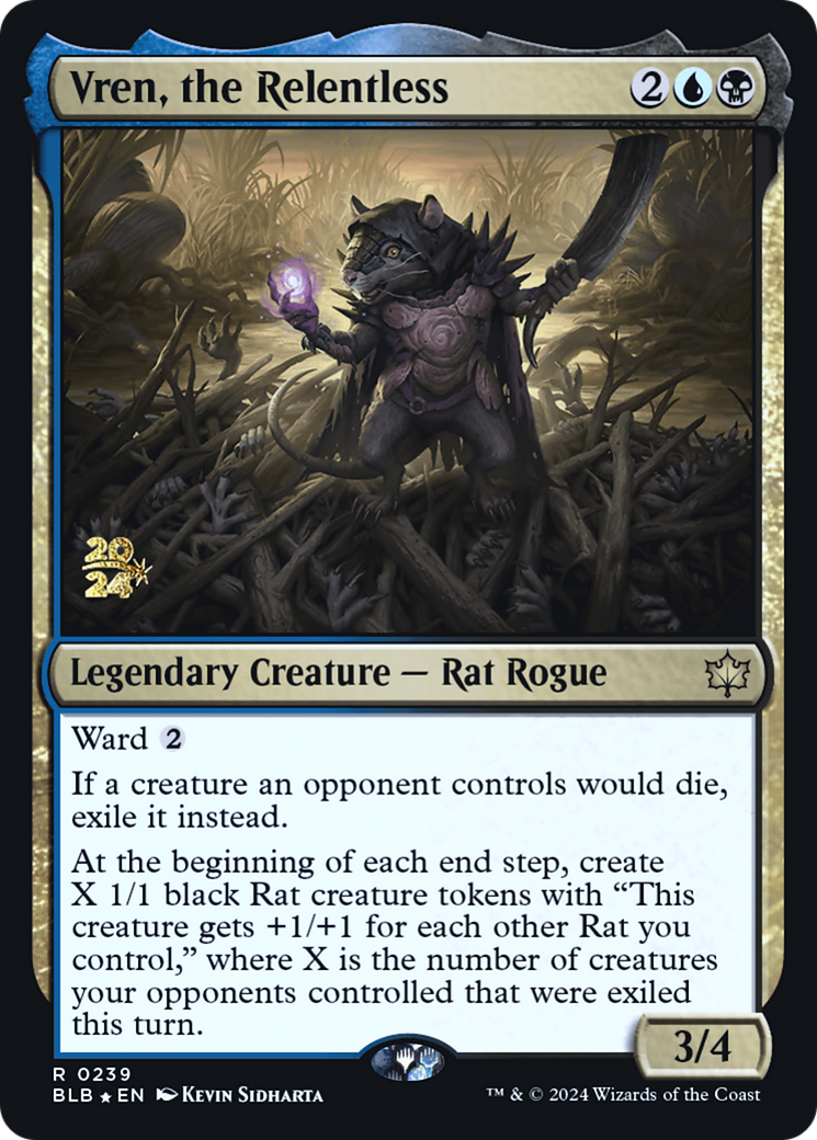 Vren, the Relentless (PRE-239) [Bloomburrow Promos] Foil MTG Single Wizards of the Coast