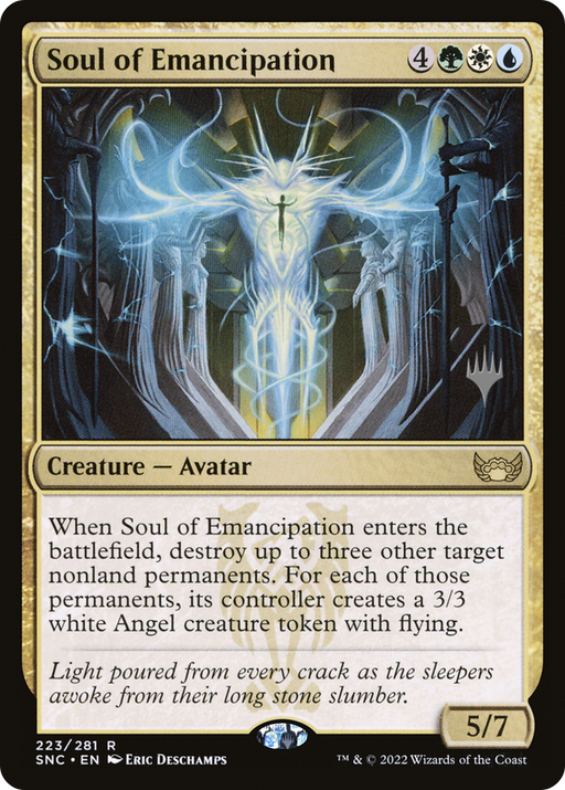 Soul of Emancipation (PPSNC-223P) [Streets of New Capenna Promos] MTG Single Wizards of the Coast