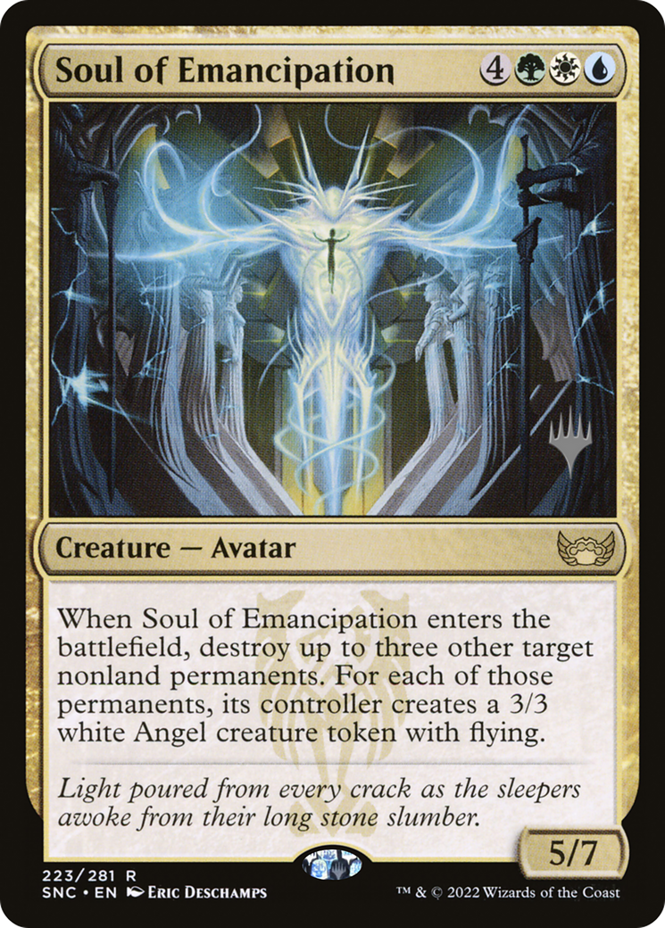 Soul of Emancipation (PPSNC-223P) [Streets of New Capenna Promos] Foil MTG Single Wizards of the Coast