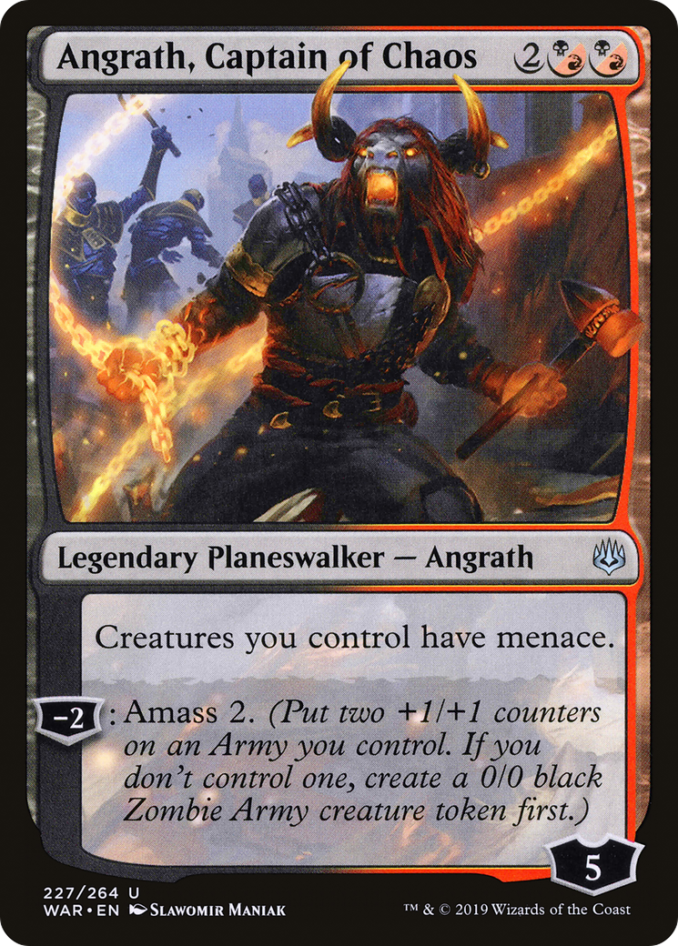 Angrath, Captain of Chaos (WAR-227) [War of the Spark] MTG Single Wizards of the Coast