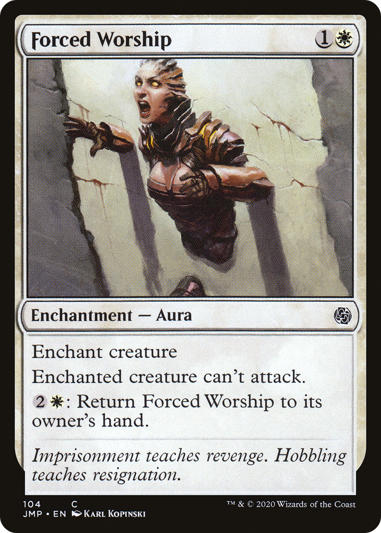 Forced Worship (JMP-104) [Jumpstart] MTG Single Wizards of the Coast