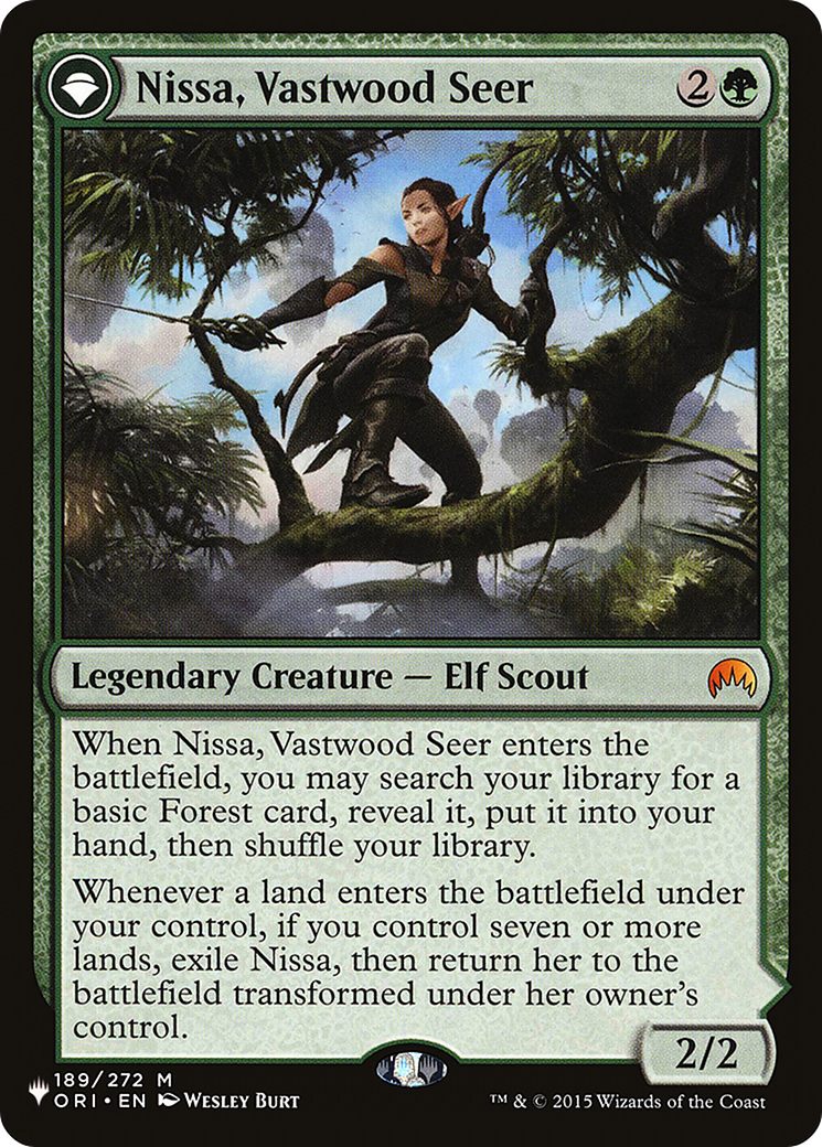 Nissa, Vastwood Seer (LIST-189) [Mystery Booster] The List MTG Single Wizards of the Coast