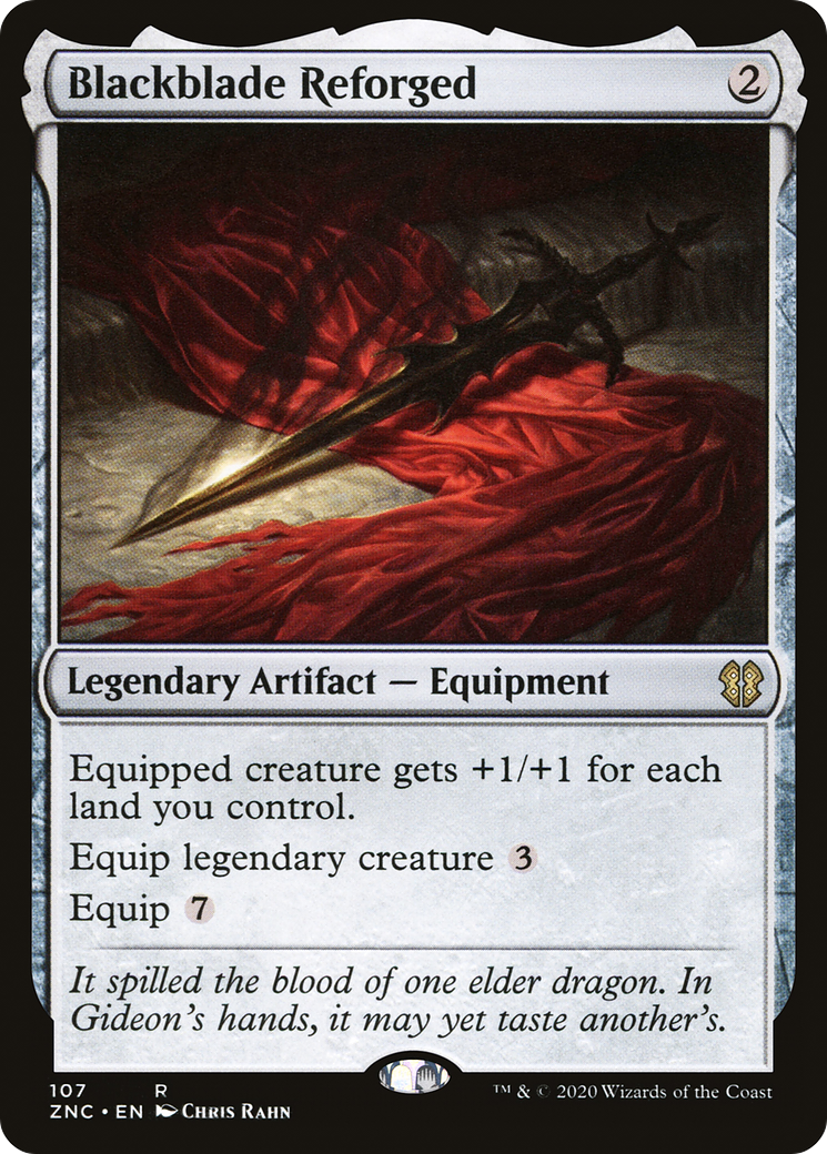 Blackblade Reforged (ZNC-107) [Zendikar Rising Commander] MTG Single Wizards of the Coast