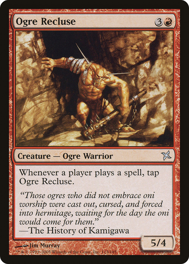 Ogre Recluse (BOK-113) [Betrayers of Kamigawa] Foil MTG Single Wizards of the Coast