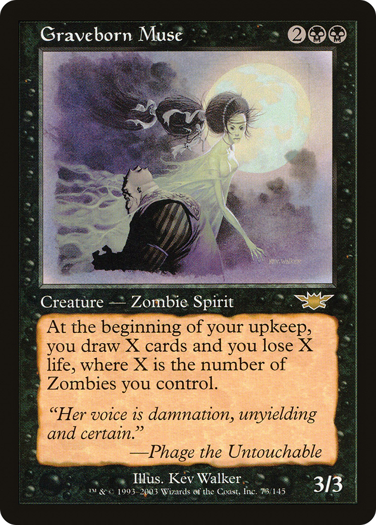 Graveborn Muse (LGN-073) [Legions] Foil MTG Single Wizards of the Coast