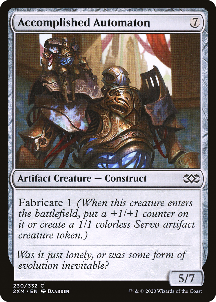 Accomplished Automaton (2XM-230) [Double Masters] Foil MTG Single Wizards of the Coast