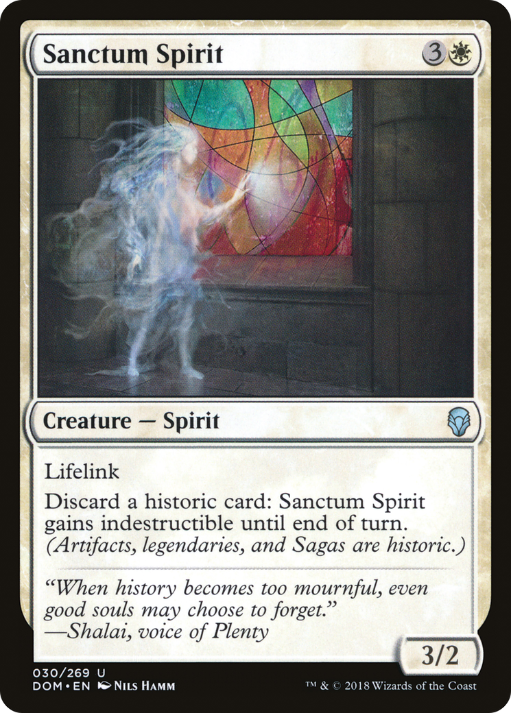 Sanctum Spirit (DOM-030) [Dominaria] MTG Single Wizards of the Coast