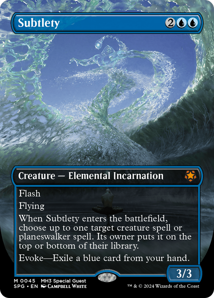Subtlety (SPG-045) [Special Guests] (Borderless) Foil MTG Single Wizards of the Coast