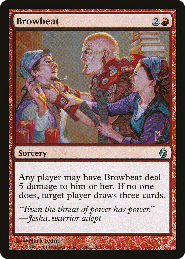 Browbeat (PD2-021) [Misc] Premium Deck Series: Fire and Lightning Foil MTG Single Wizards of the Coast