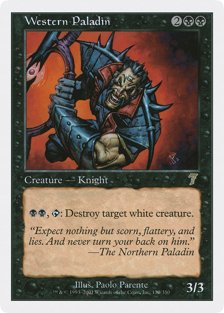 Western Paladin (7ED-170) [7th Edition] Foil MTG Single Wizards of the Coast
