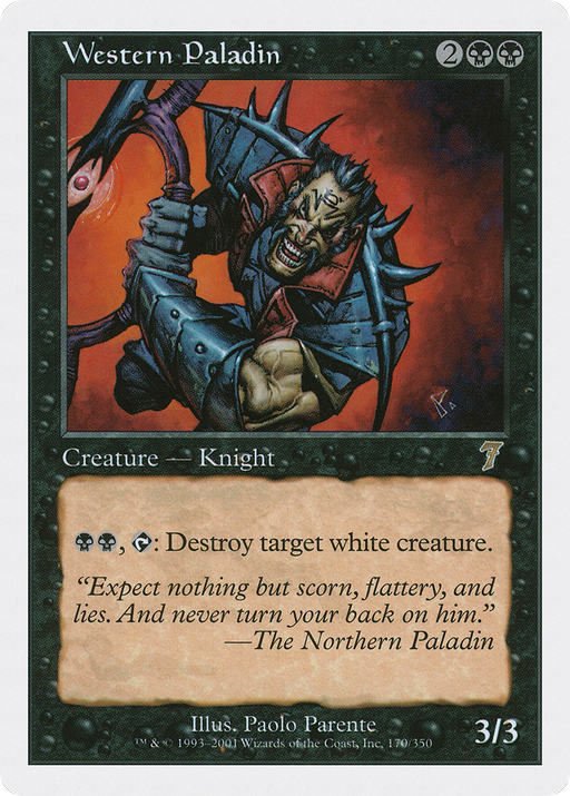 Western Paladin (7ED-170) [7th Edition] Foil MTG Single Wizards of the Coast