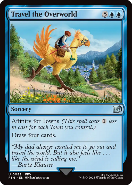 Travel the Overworld (FIN-082) [FINAL FANTASY] Foil MTG Single Wizards of the Coast
