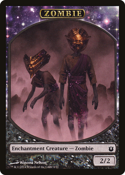 Zombie Token (BNG-006) [Tokens] Born of the Gods Tokens MTG Single Wizards of the Coast