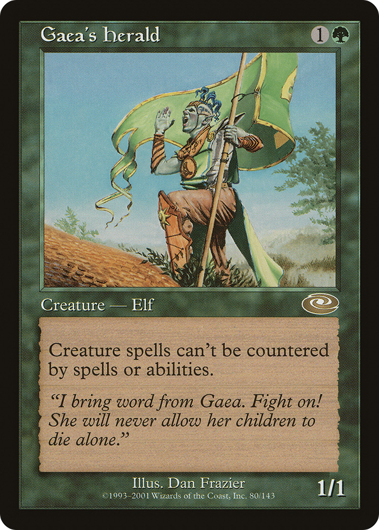Gaea's Herald (PLS-080) [Planeshift] Foil MTG Single Wizards of the Coast