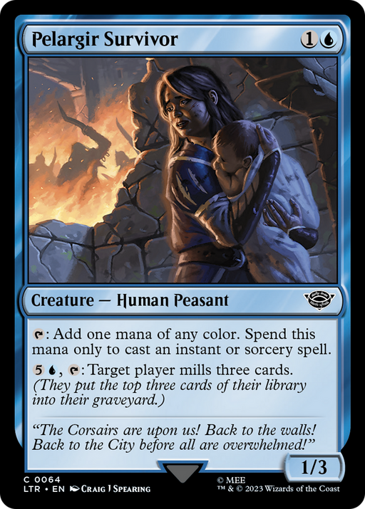 Pelargir Survivor (LTR-064) [The Lord of the Rings: Tales of Middle-earth] MTG Single Wizards of the Coast