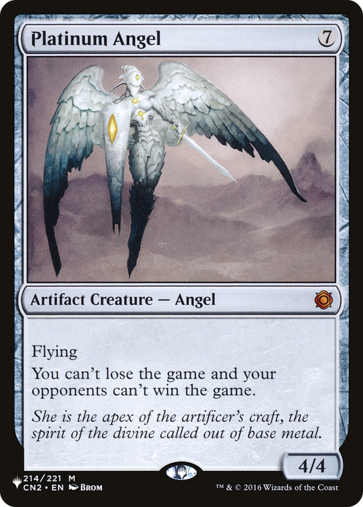 Platinum Angel (LIST-214/221) [Mystery Booster] The List MTG Single Wizards of the Coast