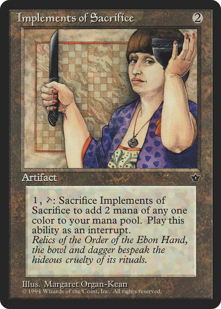 Implements of Sacrifice (FEM-) [Fallen Empires] MTG Single Wizards of the Coast