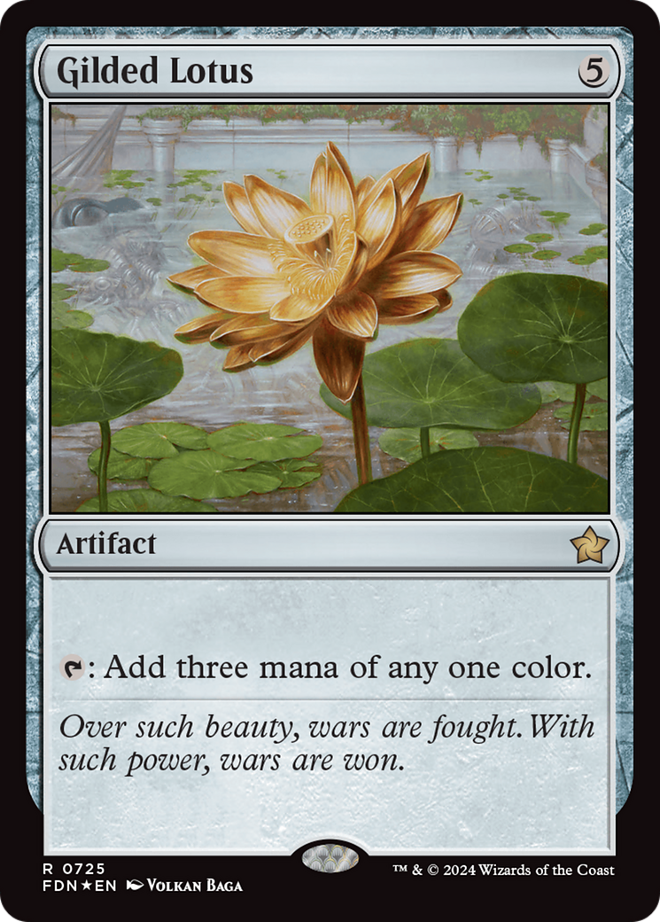 Gilded Lotus (FDN-725) [Foundations] Foil MTG Single Wizards of the Coast