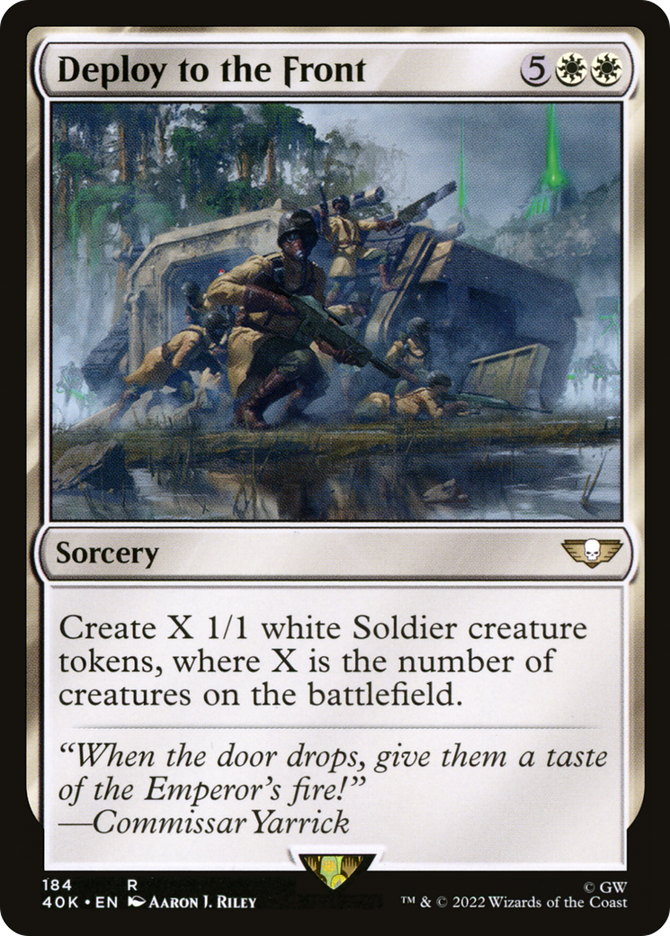 Deploy to the Front (40K-184) [Warhammer 40,000 Commander] MTG Single Wizards of the Coast