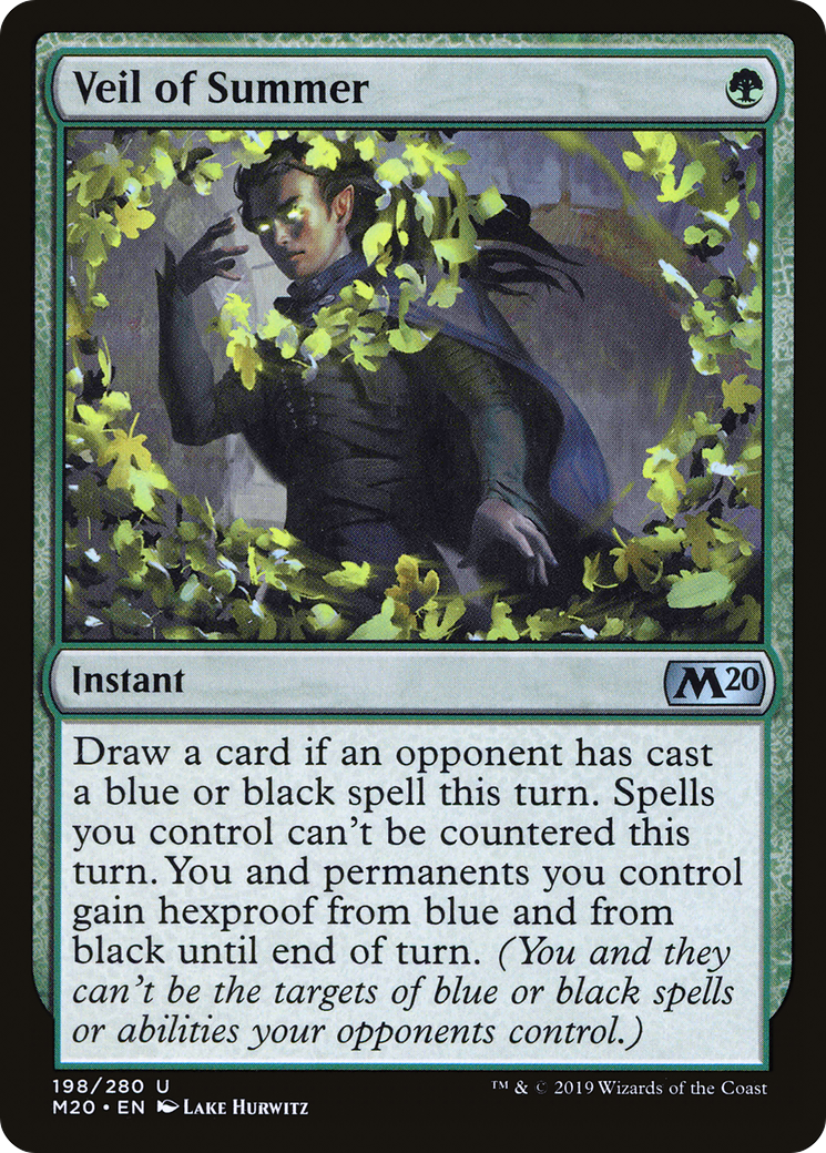 Veil of Summer (M20-198) [Core Set 2020] MTG Single Wizards of the Coast