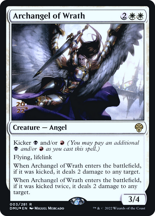 Archangel of Wrath (PRE-003) [Dominaria United Promos] Foil MTG Single Wizards of the Coast