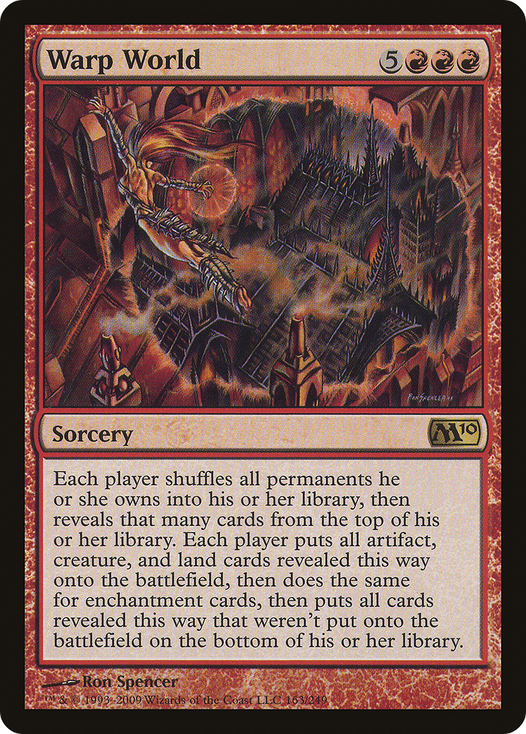 Warp World (M10-163) [Magic 2010] Foil MTG Single Wizards of the Coast