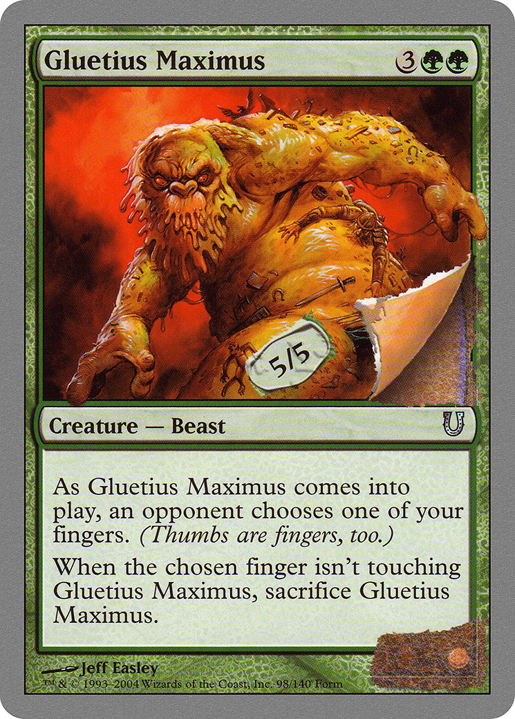 Gluetius Maximus (UNH-098) [Unhinged] Foil MTG Single Wizards of the Coast