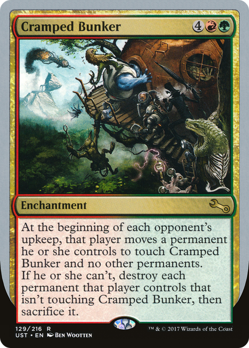 Cramped Bunker (UST-129) [Unstable] MTG Single Wizards of the Coast