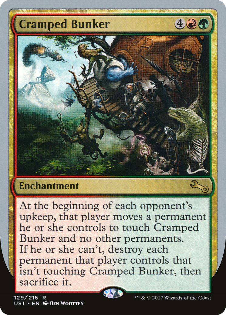 Cramped Bunker (UST-129) [Unstable] Foil MTG Single Wizards of the Coast