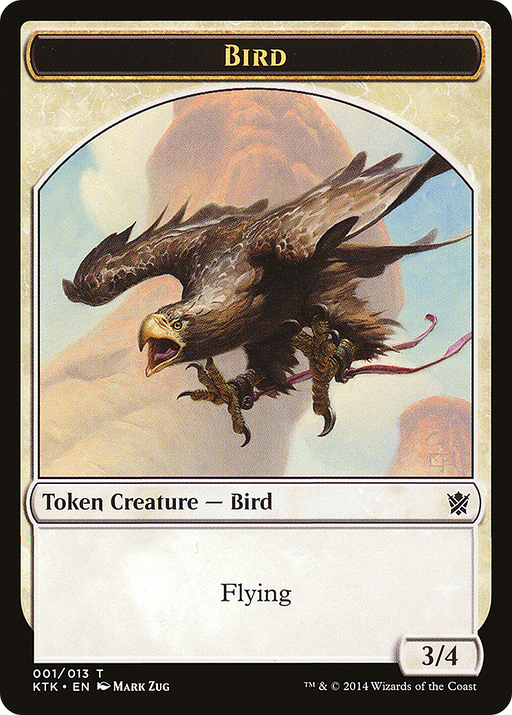 Bird Token (KTK-001) [Tokens] Khans of Tarkir Tokens MTG Single Wizards of the Coast