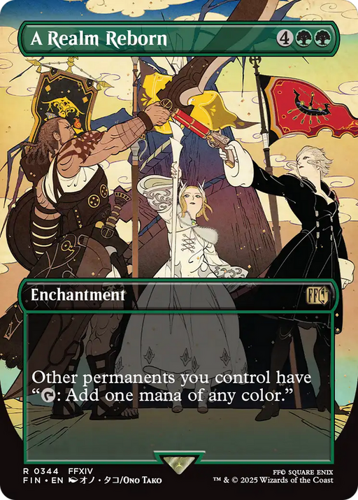 A Realm Reborn (FIN-344) [FINAL FANTASY] (Borderless) MTG Single Wizards of the Coast