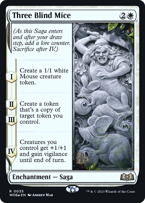 Three Blind Mice (PRE-035) [Wilds of Eldraine Promos] Foil MTG Single Wizards of the Coast