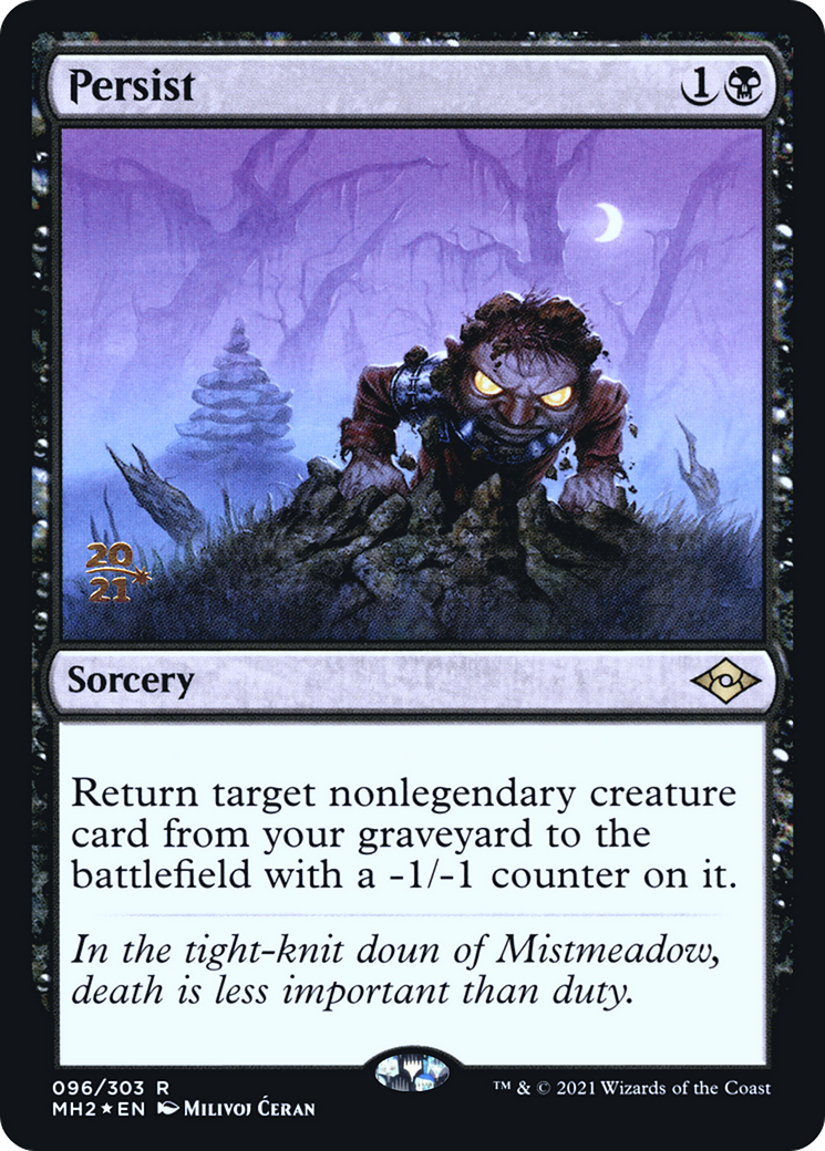 Persist (PRE-096) [Modern Horizons 2 Promos] Foil MTG Single Wizards of the Coast