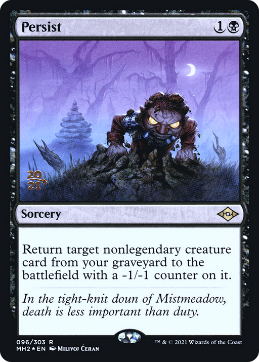 Persist (PRE-096) [Modern Horizons 2 Promos] Foil MTG Single Wizards of the Coast