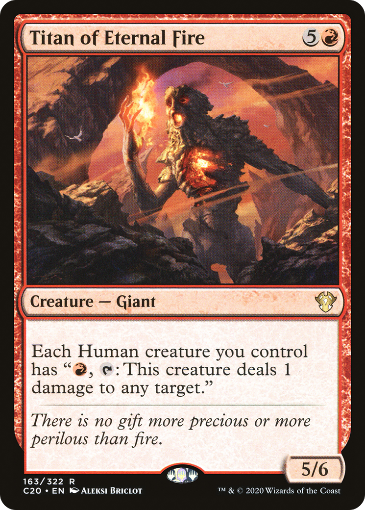 Titan of Eternal Fire (C20-163) [Commander 2020] MTG Single Wizards of the Coast