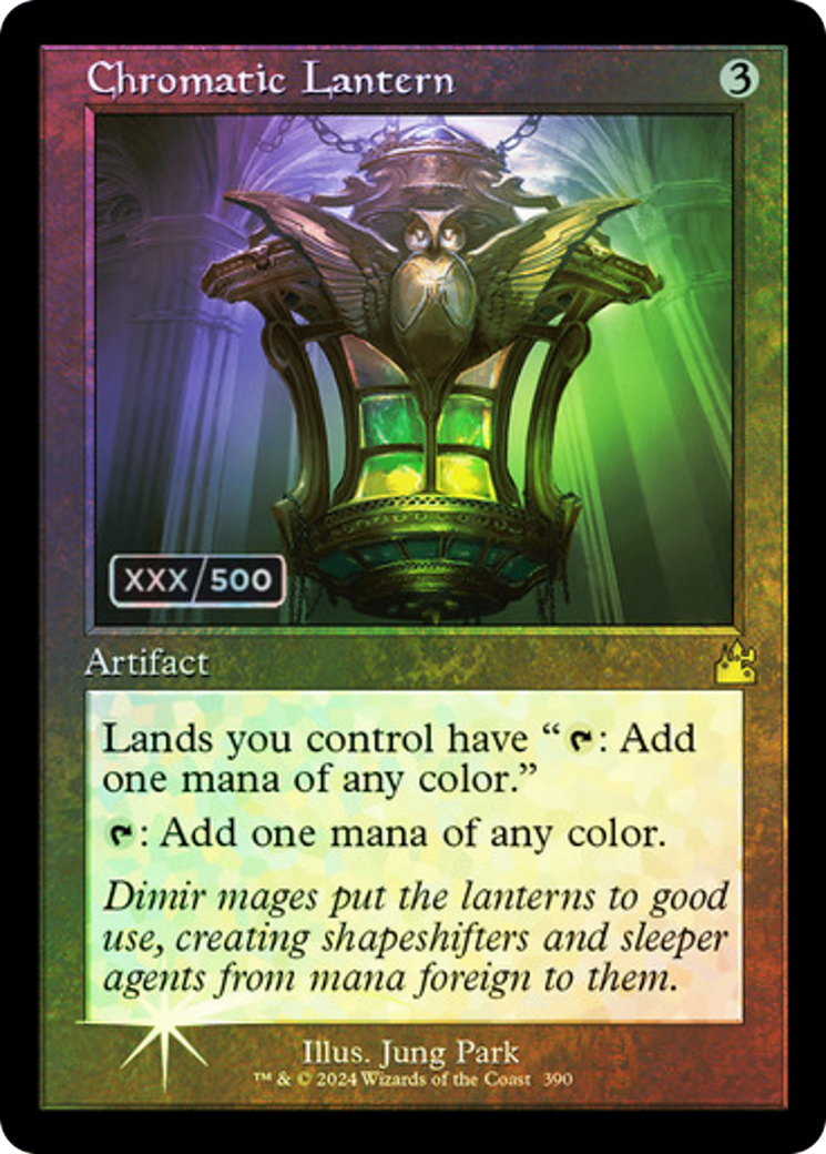 Chromatic Lantern (Serial Numbered) (RVR-390) [Ravnica Remastered] Foil MTG Single Wizards of the Coast