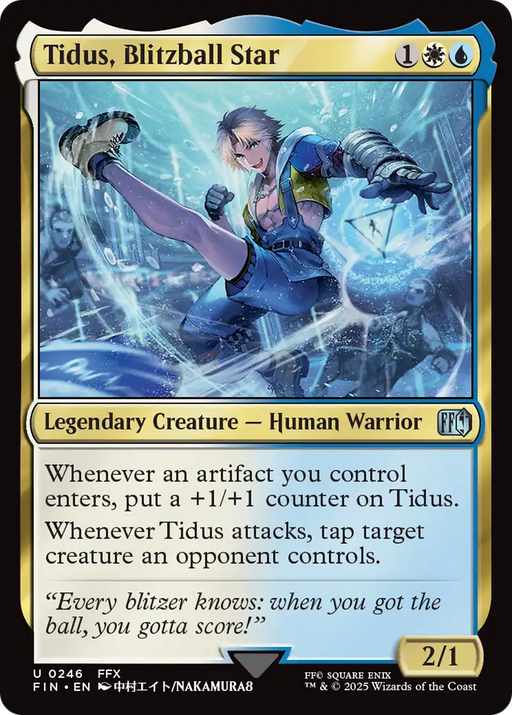 Tidus, Blitzball Star (FIN-246) [FINAL FANTASY] Foil MTG Single Wizards of the Coast