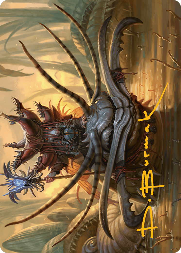 Wick's Patrol Art Card (Gold-Stamped Signature) [Art Series] Bloomburrow MTG Single Magic: The Gathering