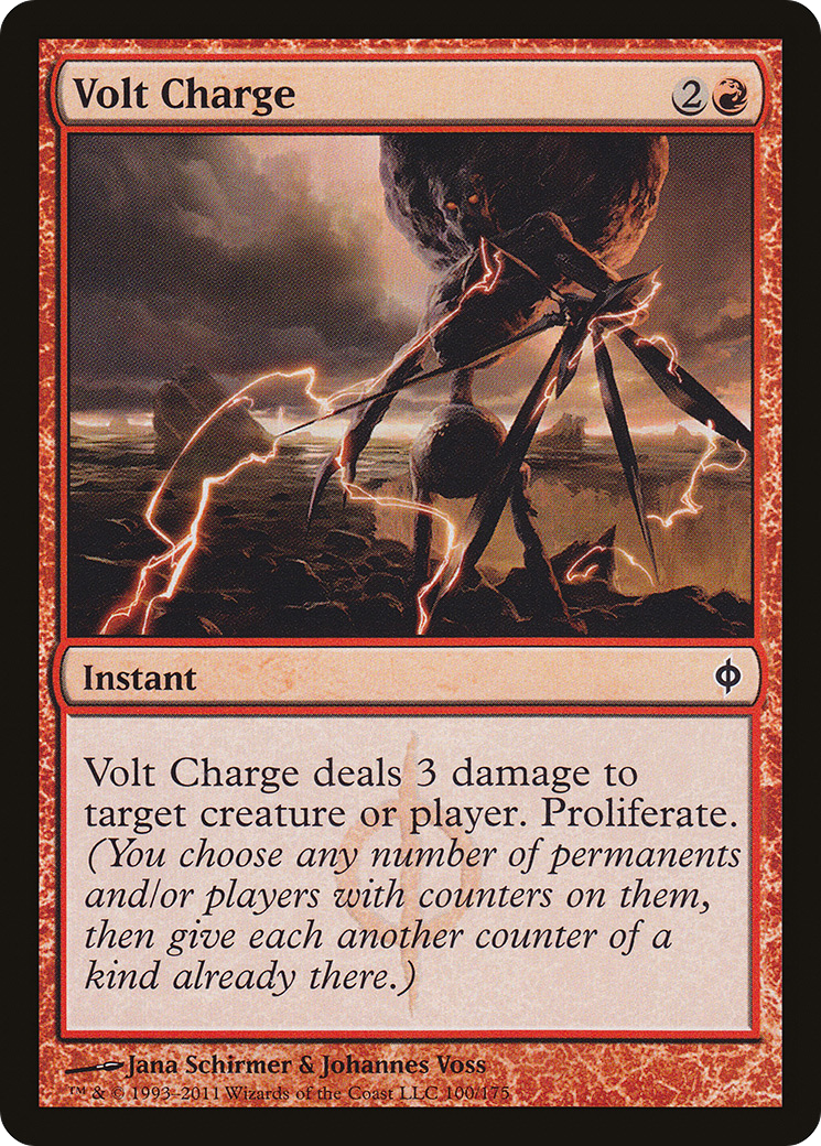 Volt Charge (NPH-100) [New Phyrexia] MTG Single Wizards of the Coast