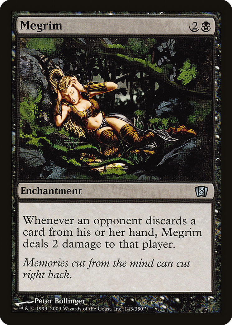 Megrim (8ED-143) [8th Edition] MTG Single Wizards of the Coast
