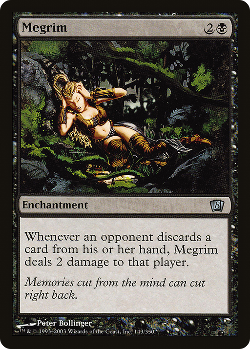 Megrim (8ED-143) [8th Edition] Foil MTG Single Wizards of the Coast