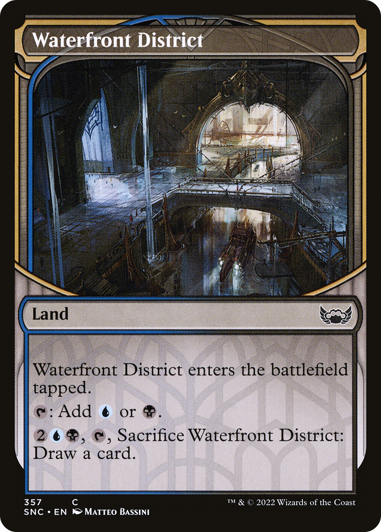 Waterfront District (SNC-357) [Streets of New Capenna] (Showcase) MTG Single Wizards of the Coast